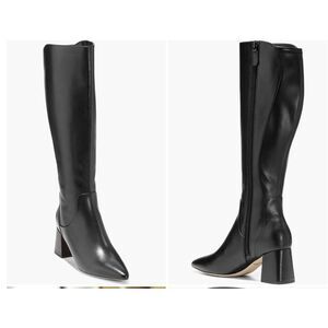 New Cole Haan Clarice Knee High Tall Boot With Extended Calf Sz 9 Black Leather